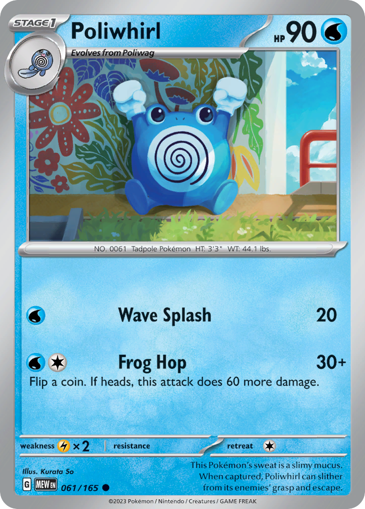 151 Set Poliwhirl #61/165
